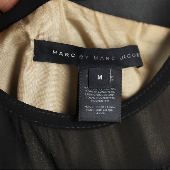 ⭐️ Marc by Marc Jacobs Black Lace Midi Silk Lace Dress - Picture 3 of 3